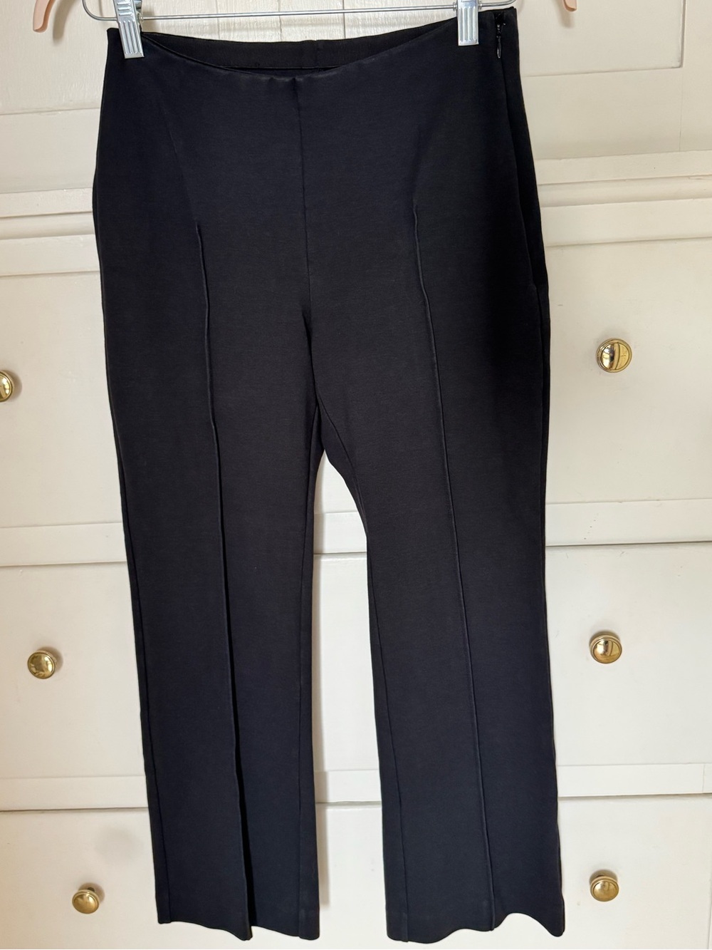 Everlane Black Women's Ponte Stretch Front Seam Pants (Medium)